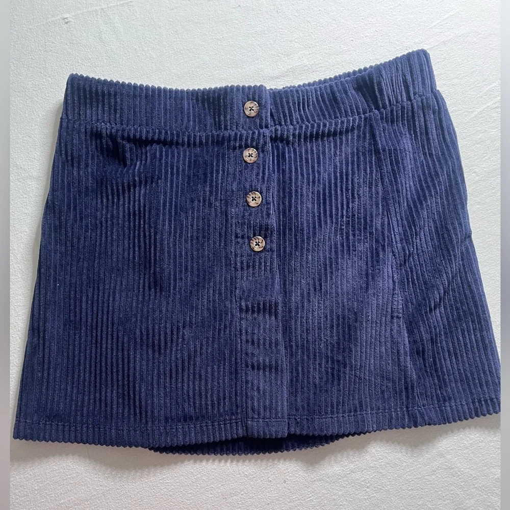 Belle Du Jour Navy Corduroy Skirt Girls‎ Large